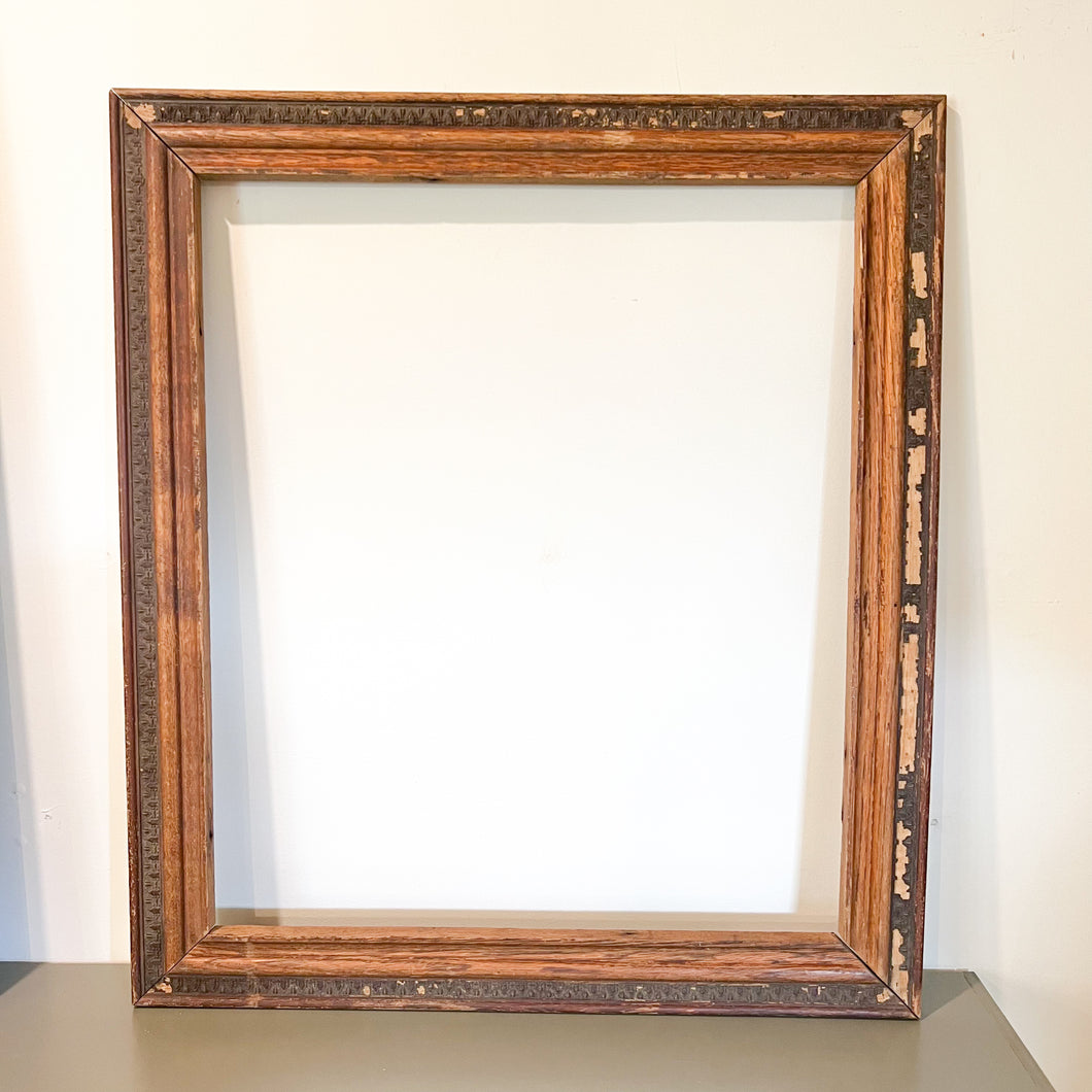 Reclaimed Wooden Square Frame | Architectural Salvage Wall Art
