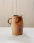 Vintage French Stoneware Confit Pitcher with Handle | No. 244