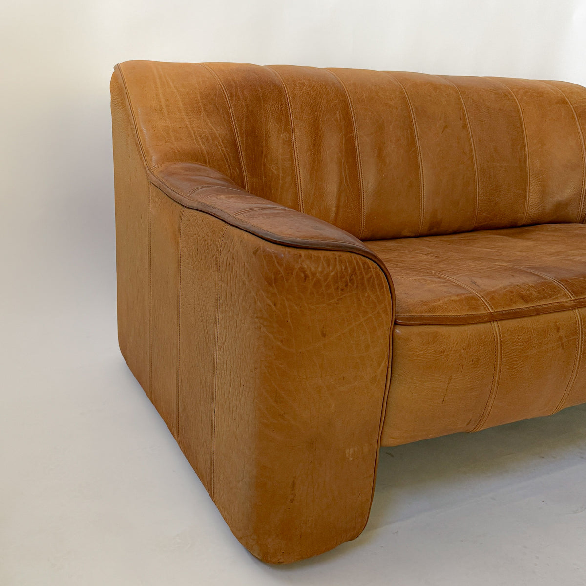 Buffalo Leather 2-Seater Sofa DS-44 by de Sede | Switzerland, circa 1970s