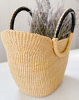 The Sag Harbor Tote No.1 | Natural with Leather Handle