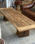 Turkish Hand Hewn Beam Reclaimed Coffee Table