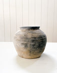 Washed Black Ceramic Vessel | Medium