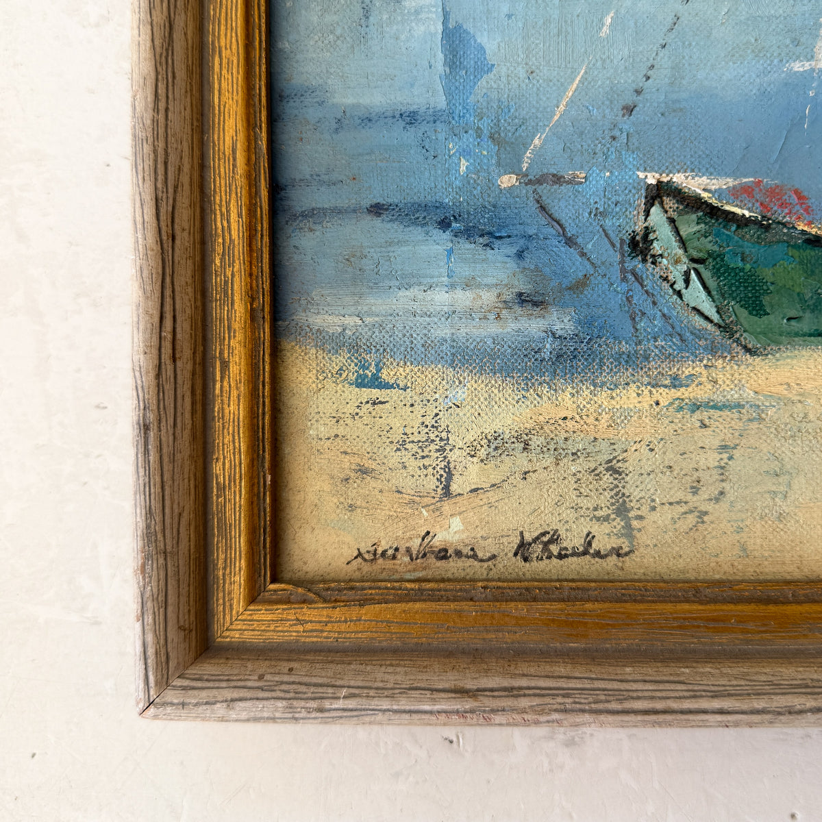 Harborside | Hand-Painted Framed Coastal Art