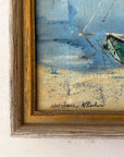 Harborside | Hand-Painted Framed Coastal Art