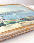 Harborside | Hand-Painted Framed Coastal Art