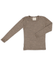 Load image into Gallery viewer, Kids Organic Merino Wool Base Layer Set | Walnut
