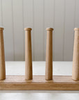 Solid Oak Wellington Boot Rack | Handcrafted in England