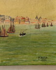 The Fleet, Saint-Malo | Original 20th Century Oil on Canvas Art