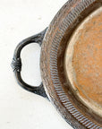 Antique Patinaed Silver Tray
