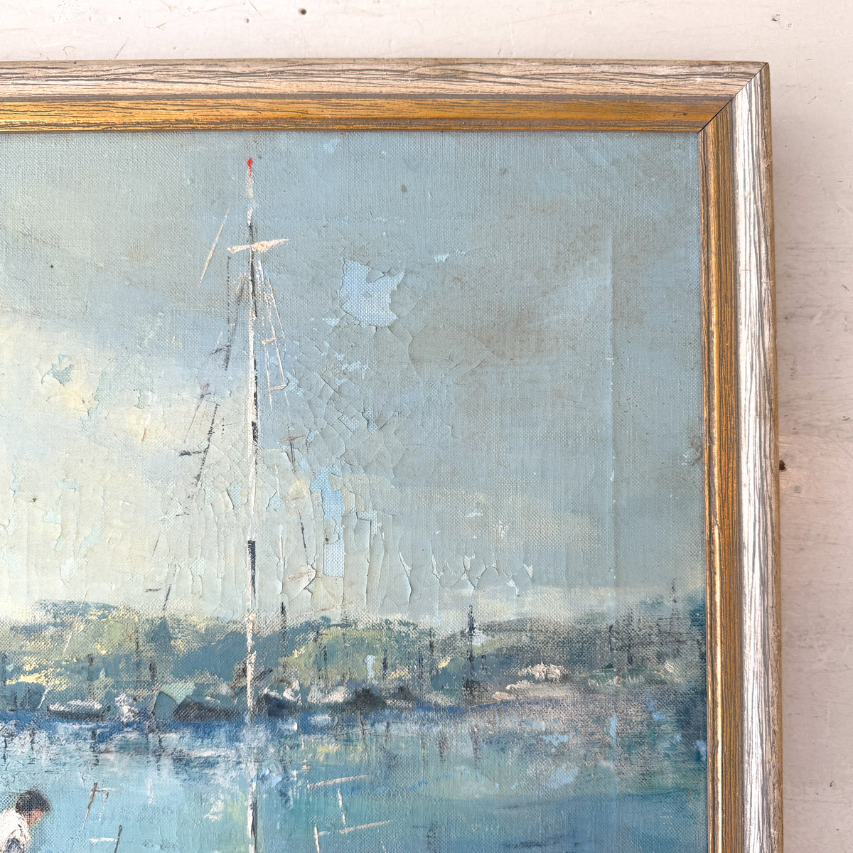 Harborside | Hand-Painted Framed Coastal Art
