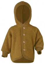 Load image into Gallery viewer, Kids Organic Wool Fleece Button-Down Jacket | Saffron
