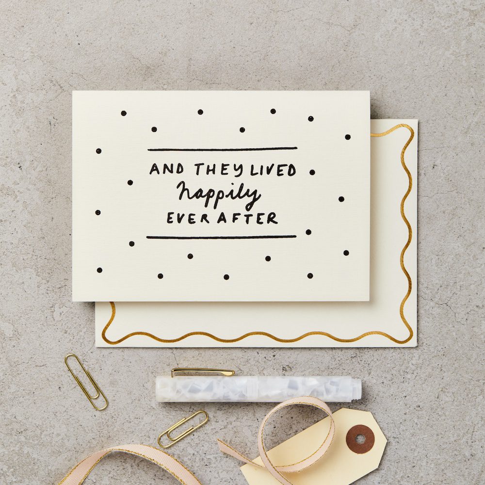 Happily Ever After | Hand Printed Greeting Card