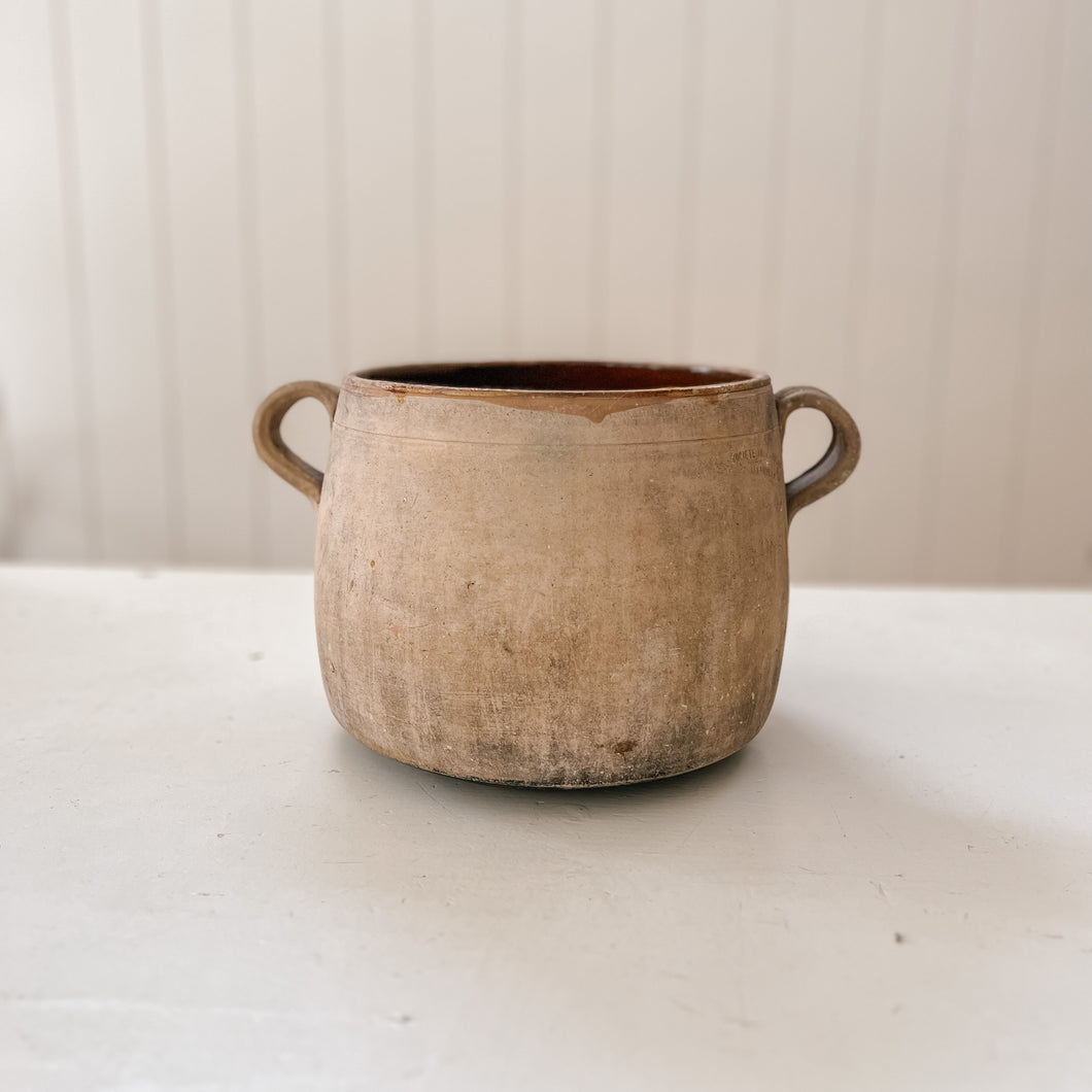 French Earthenware Potbelly Pots