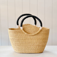 Load image into Gallery viewer, The Vineyard Tote | Natural with Leather Handle
