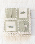 Crochet Patchwork Fish Blanket