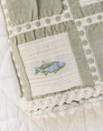 Crochet Patchwork Fish Blanket