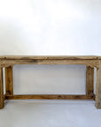 Reclaimed Mulberry Farm Table with Scalloped Apron