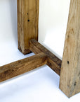 Reclaimed Mulberry Farm Table with Scalloped Apron