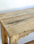 Reclaimed Mulberry Farm Table with Scalloped Apron