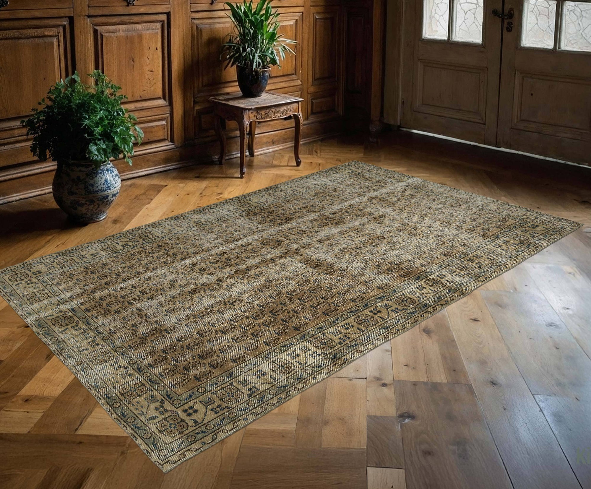 Vintage Turkish Hand-Knotted Area Rug | No. 10