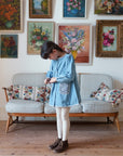Jules Velvet Dress | Eggshell