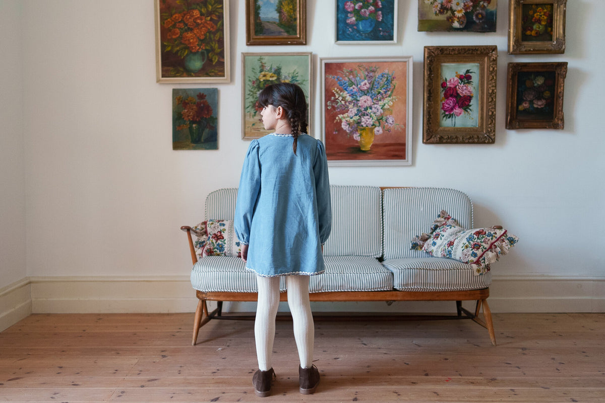 Jules Velvet Dress | Eggshell