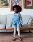 Dhalia Velvet Romper | Eggshell