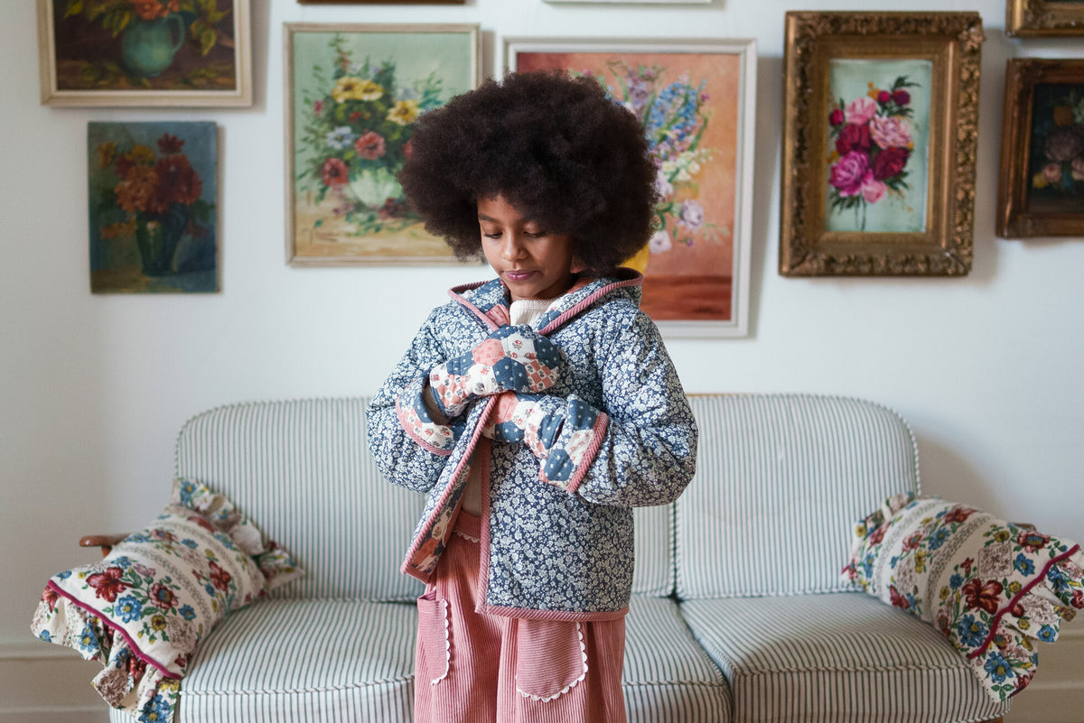 JoJo Reversible Floral Patchwork Jacket