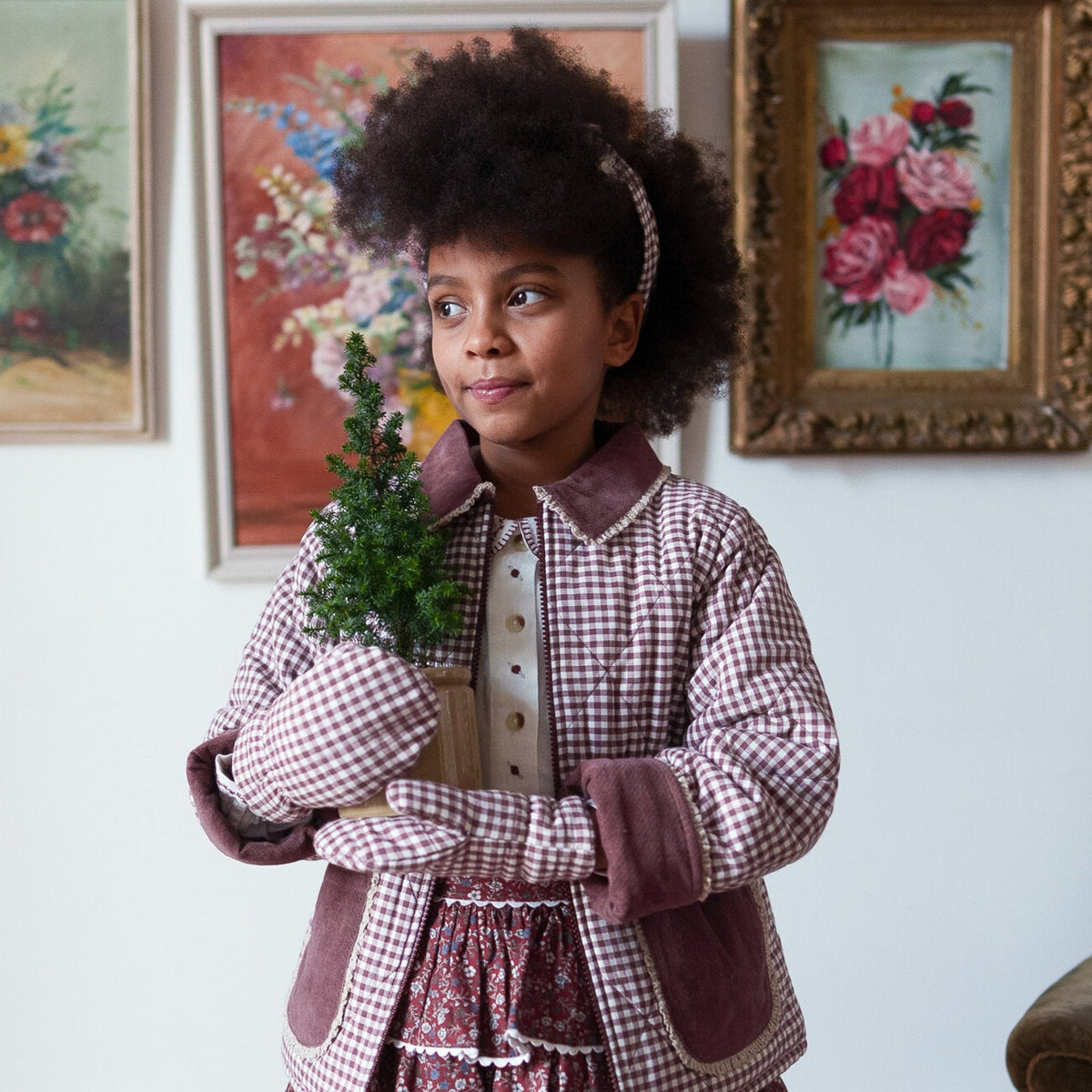 Elsie Sugarplum Check Jacket