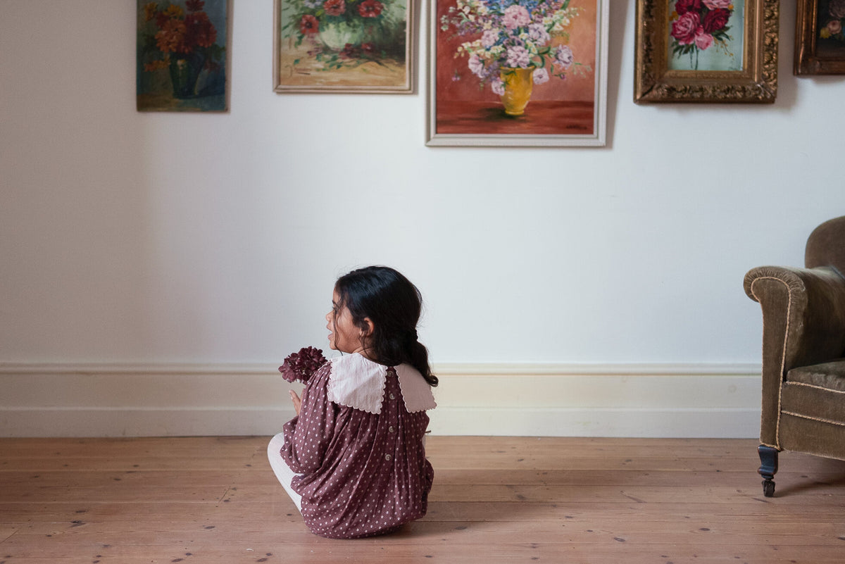 Emille Sugarplum Floral Romper