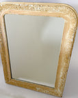 Antiqued White Louis Philippe Mirror No.91 | France