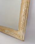 Antiqued White Louis Philippe Mirror No.91 | France