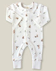 Collared Pajama Onesie | Bears + Berries