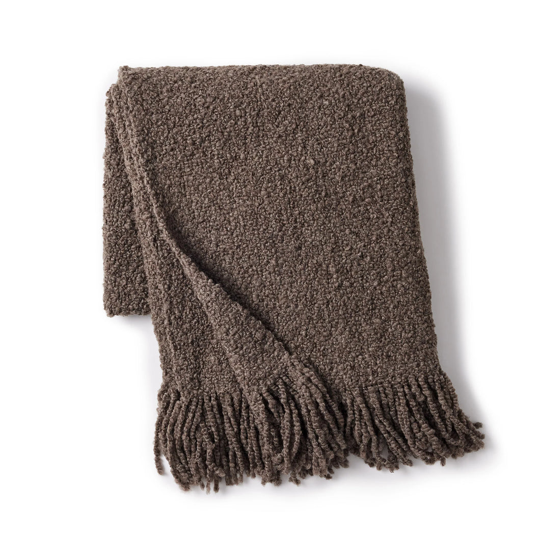 Radha Handwoven Wool Throw | Brown