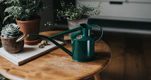 Load image into Gallery viewer, The Rowley Ripple | Green 2 Pint Steel Watering Can
