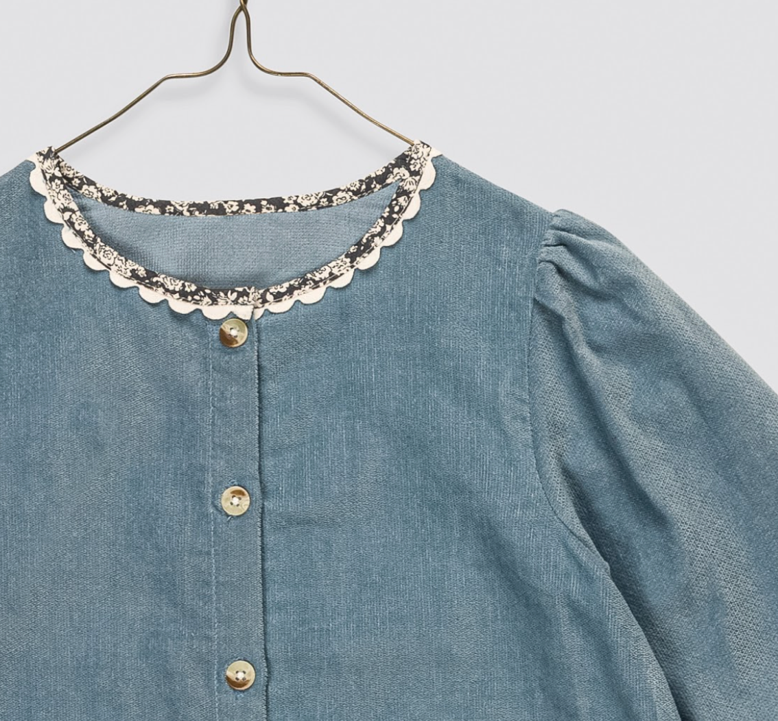 Jules Velvet Dress | Eggshell