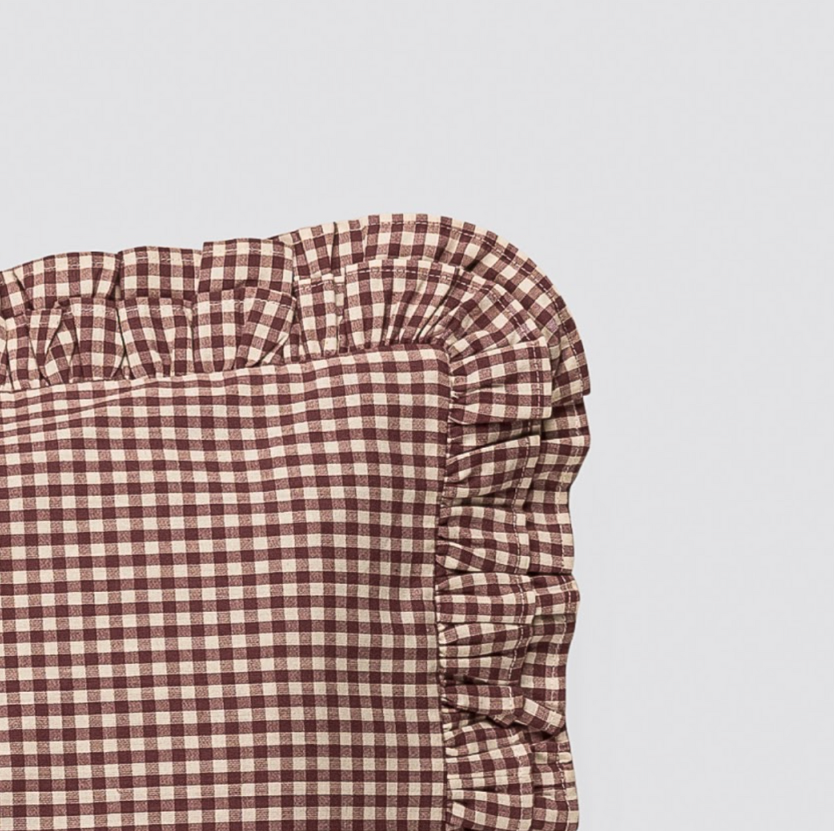 Children's Ruffle Pillowcase | Sugarplum Check