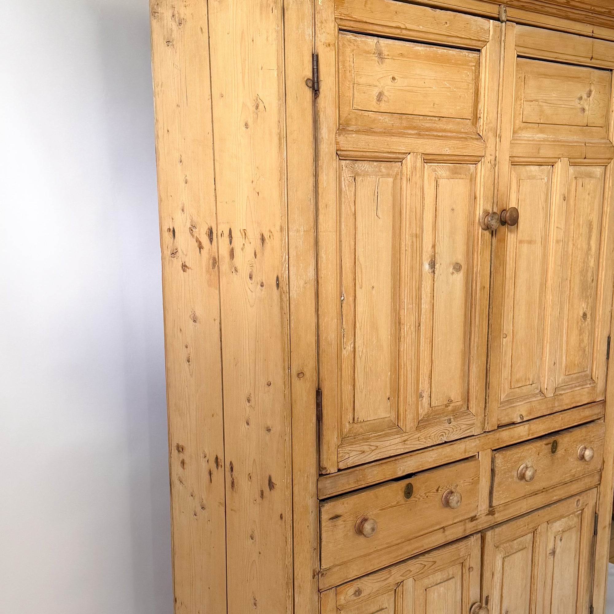 Scrubbed Pine Farmhouse Cupboard