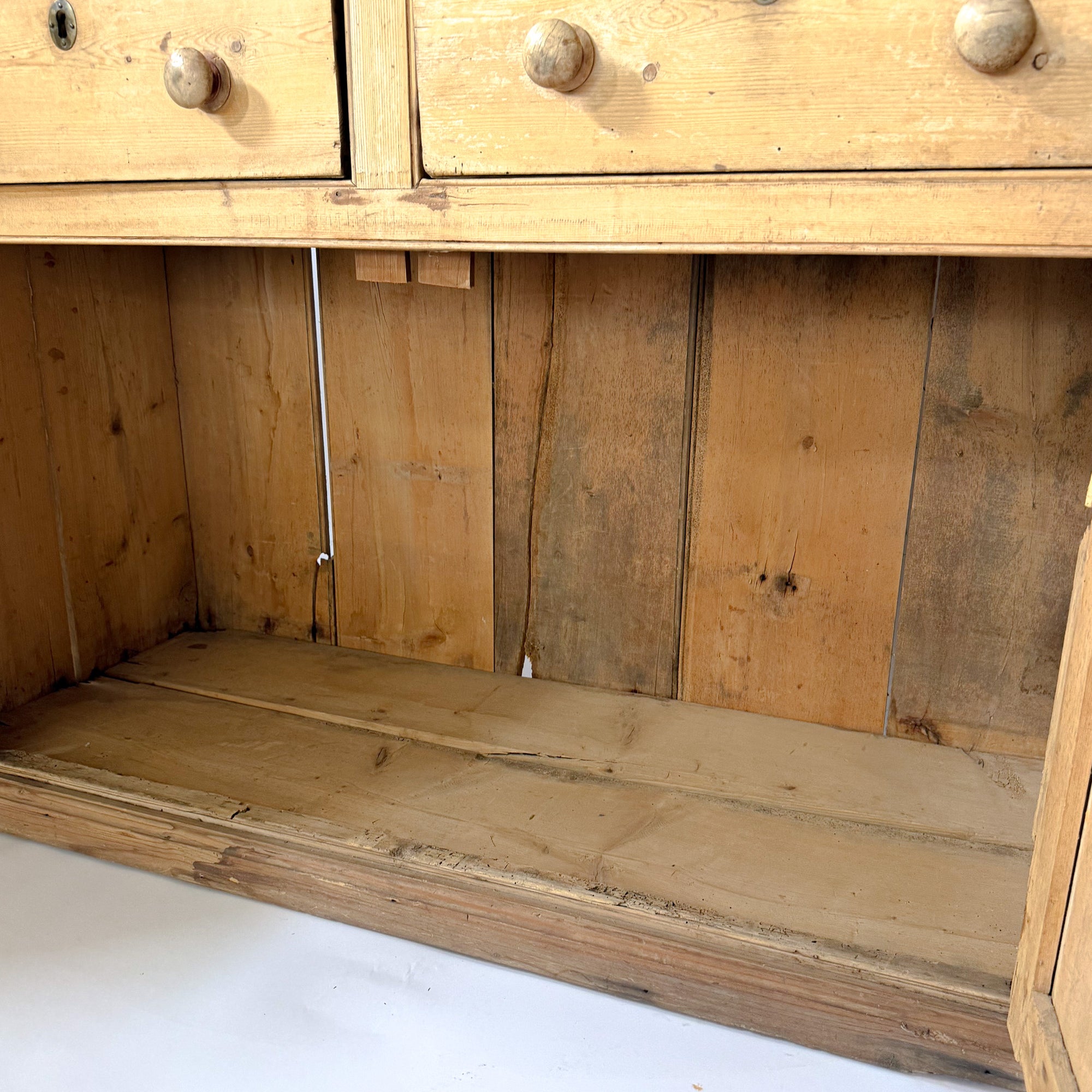 Scrubbed Pine Farmhouse Cupboard