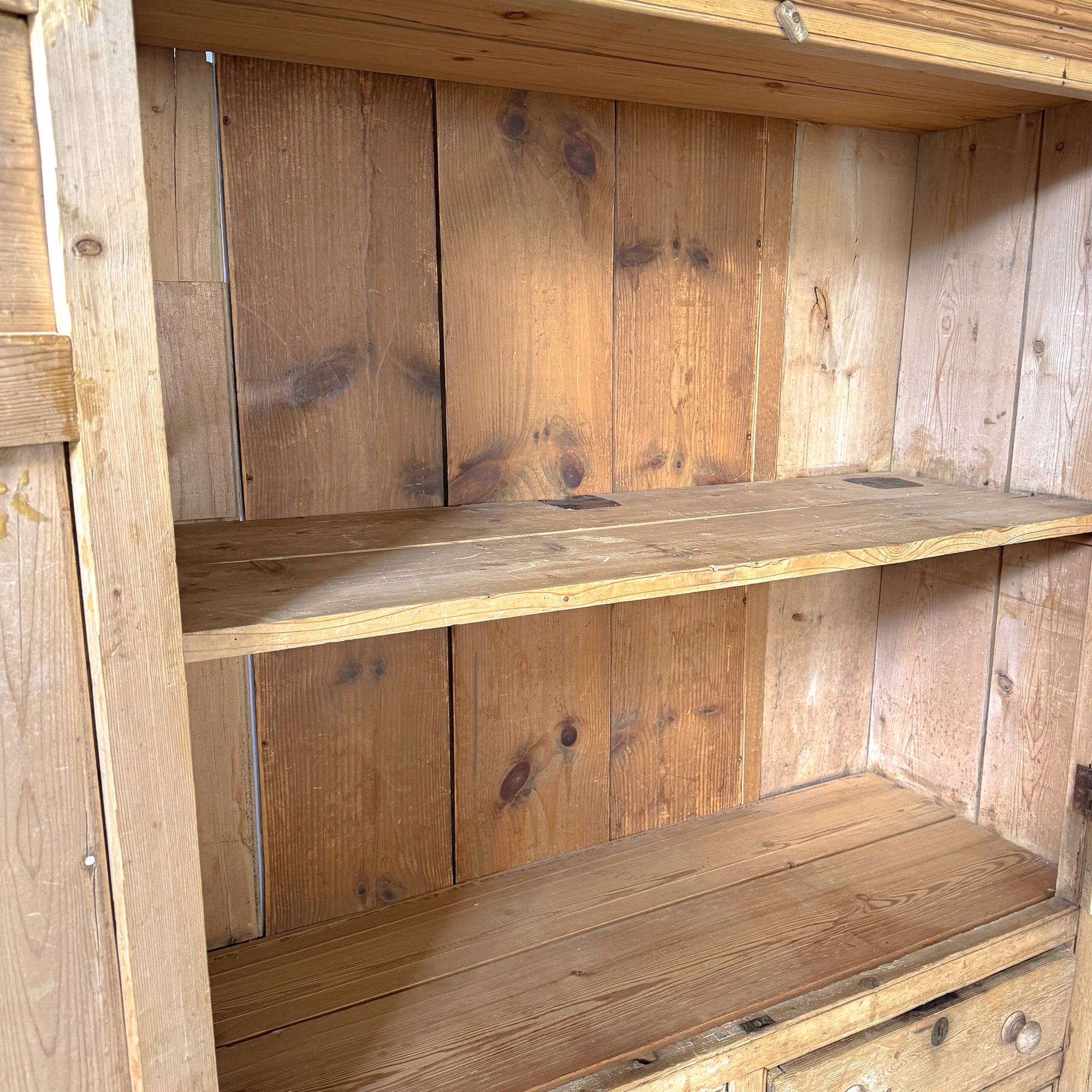 Scrubbed Pine Farmhouse Cupboard