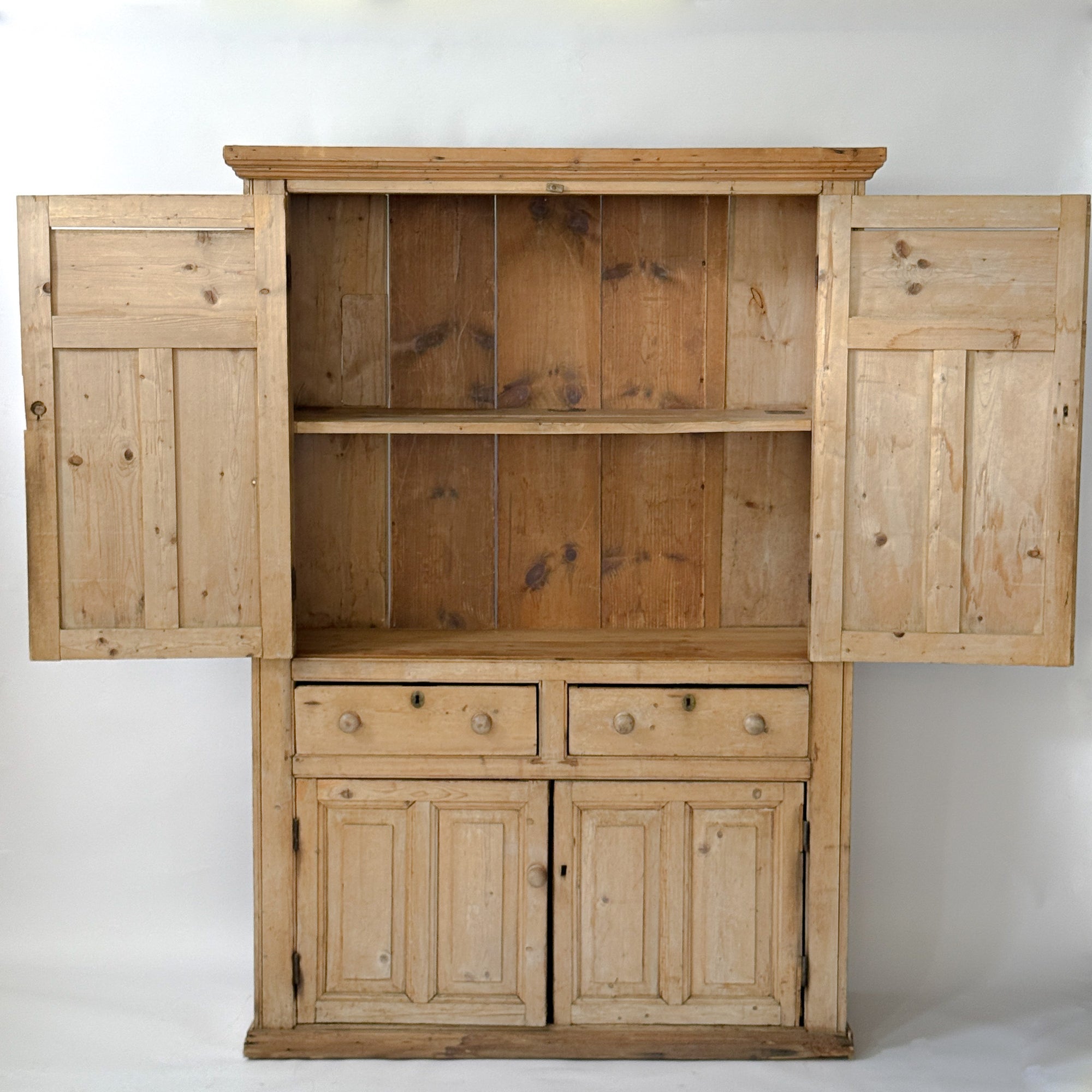 Scrubbed Pine Farmhouse Cupboard