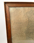 Original 19th Century Framed Vintage Map of Espagne | Circa 1823