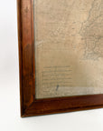 Original 19th Century Framed Vintage Map of Espagne | Circa 1823
