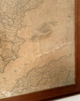 Original 19th Century Framed Vintage Map of Espagne | Circa 1823