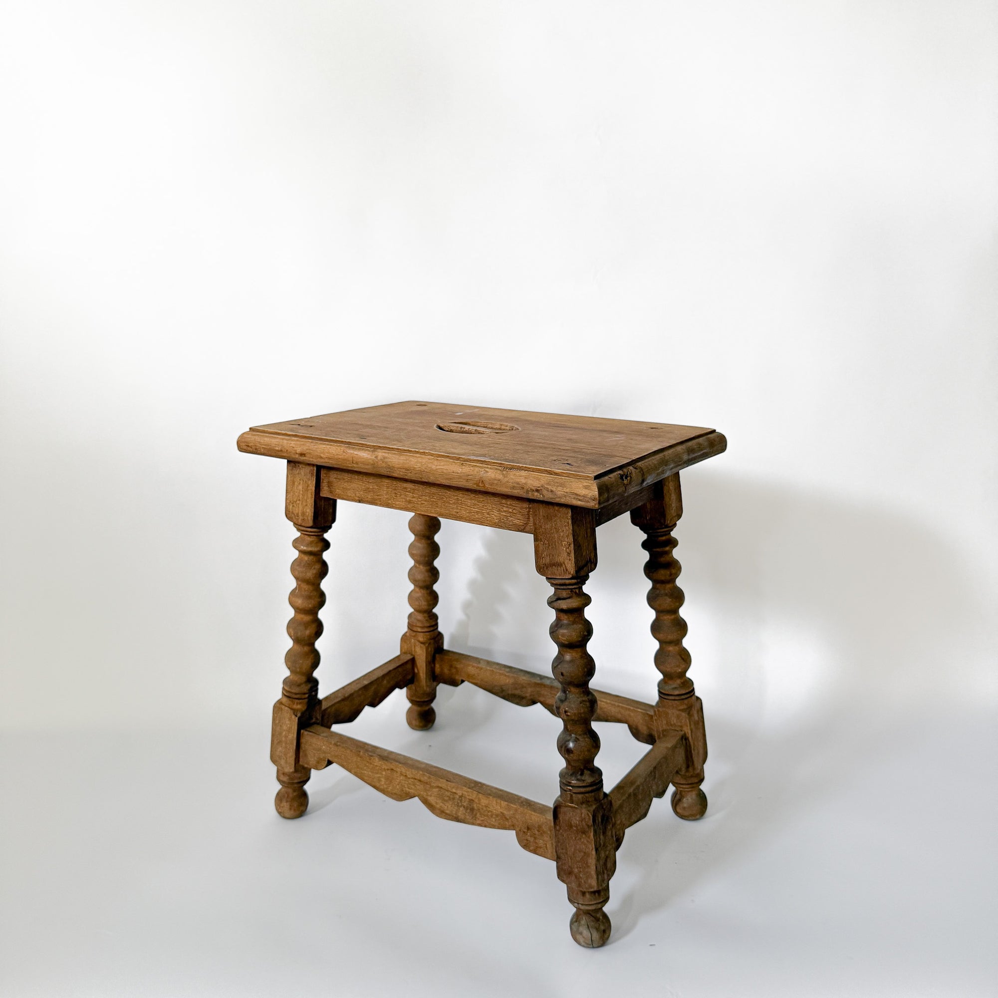 Antique Walnut Stool | Spain