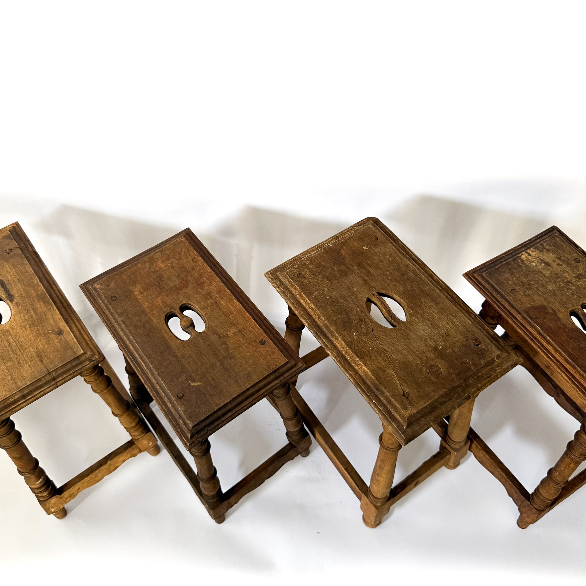 Antique Walnut Stool | Spain