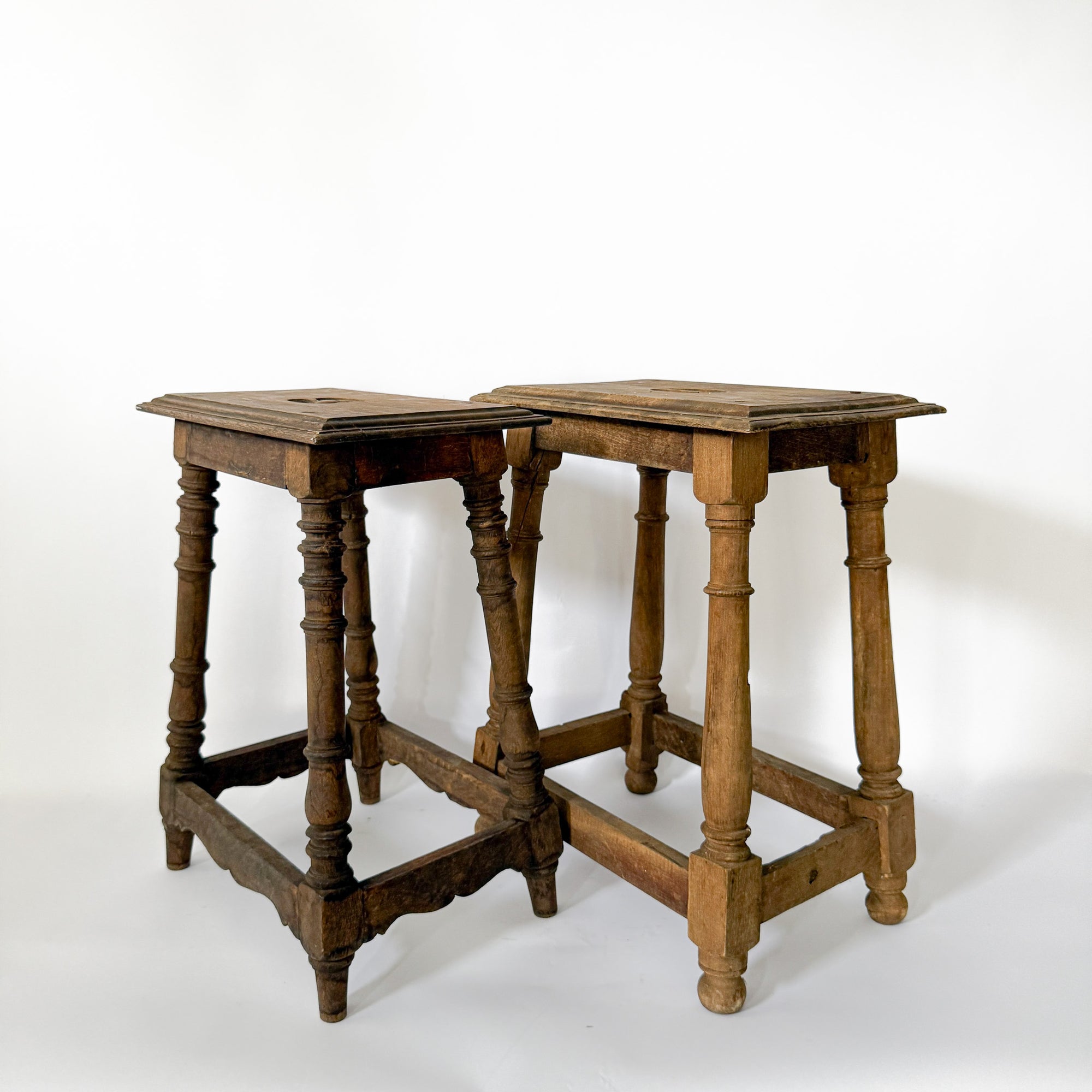 Antique Walnut Stool | Spain