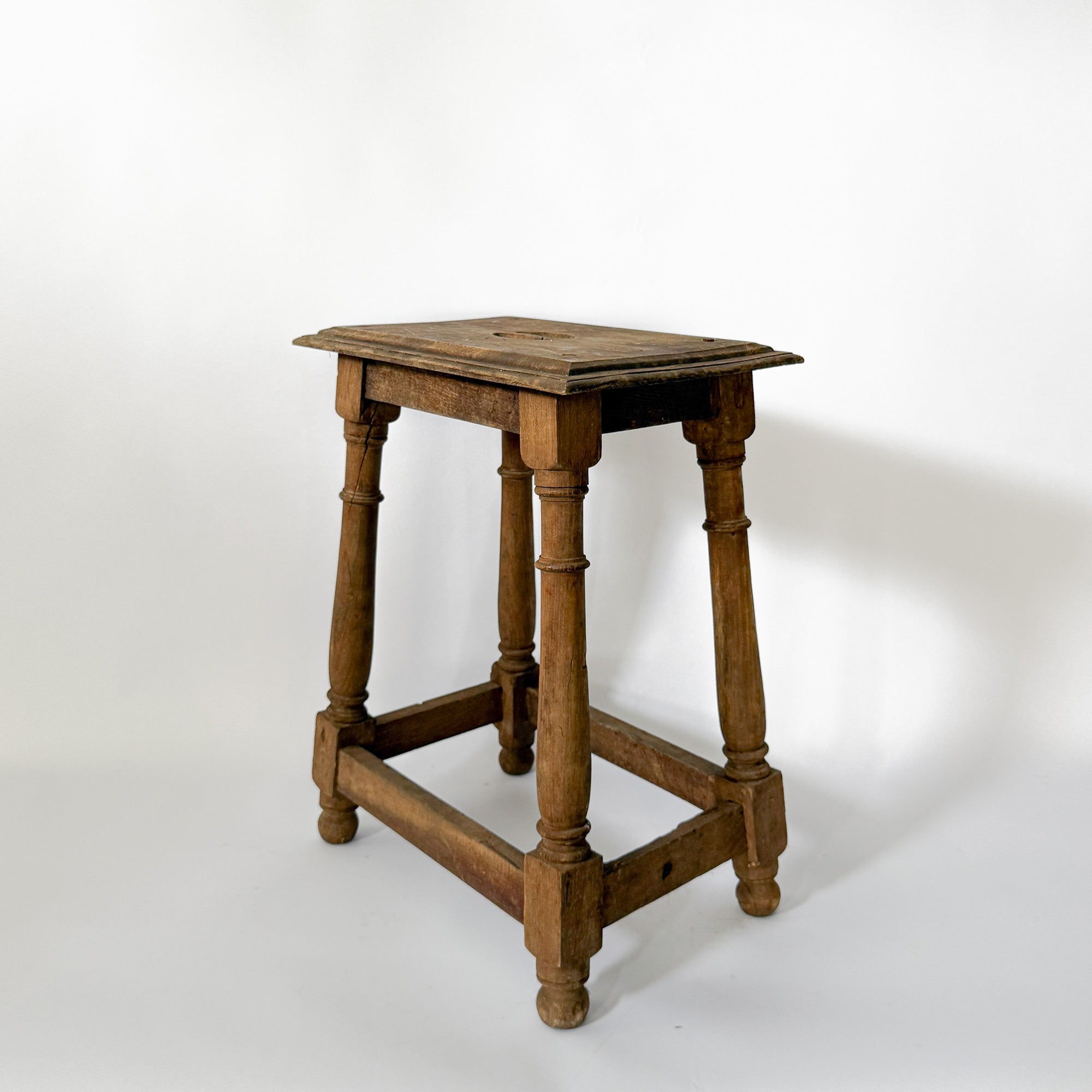 Antique Walnut Stool | Spain