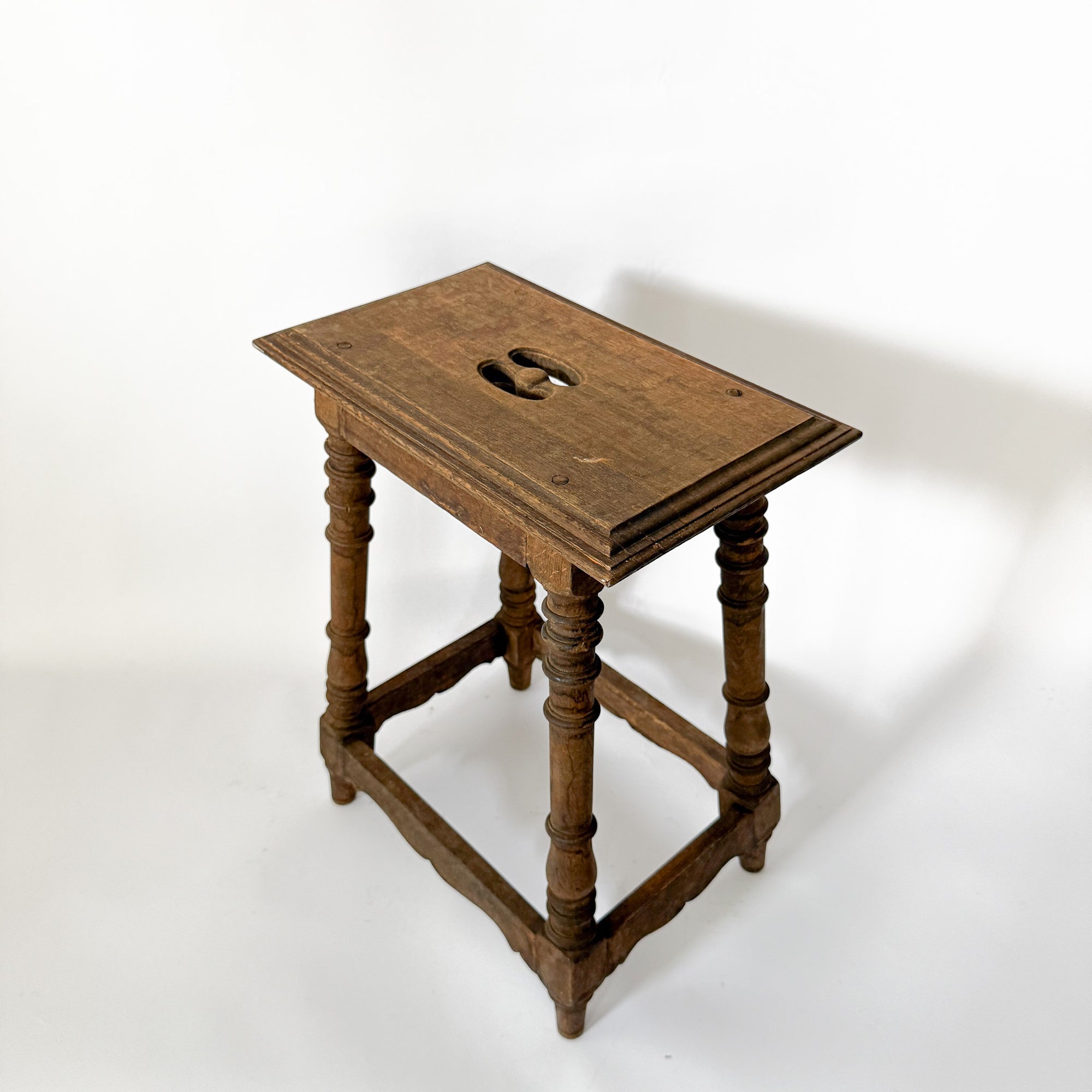 Antique Walnut Stool | Spain