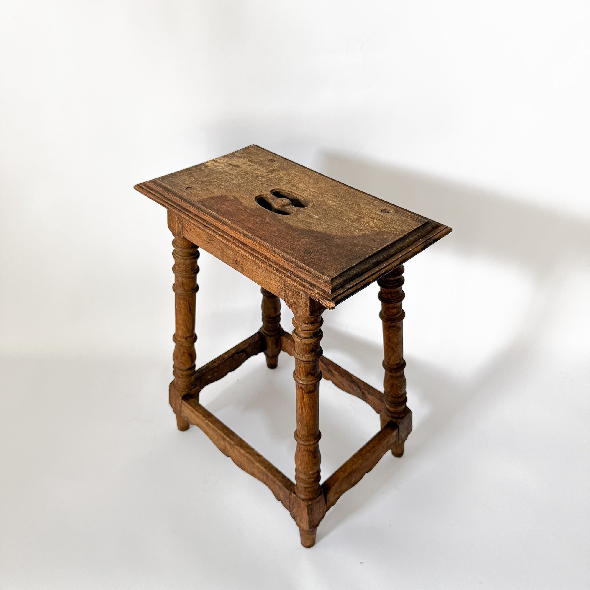 Antique Walnut Stool | Spain